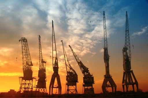 Harbor Cranes Wall Decal