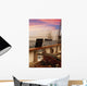 Deck of a Vintage Ship at Dusk Wall Mural