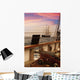 Deck of a Vintage Ship at Dusk Wall Mural