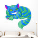 Green Cheshire Cat Wall Decal