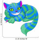 Green Cheshire Cat Wall Decal