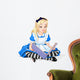 Alice Reading a Book Wall Decal