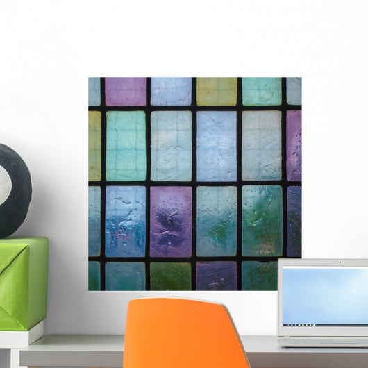 Colored Stained Glass Window Wall Decal