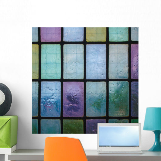 Colored Stained Glass Window Wall Decal
