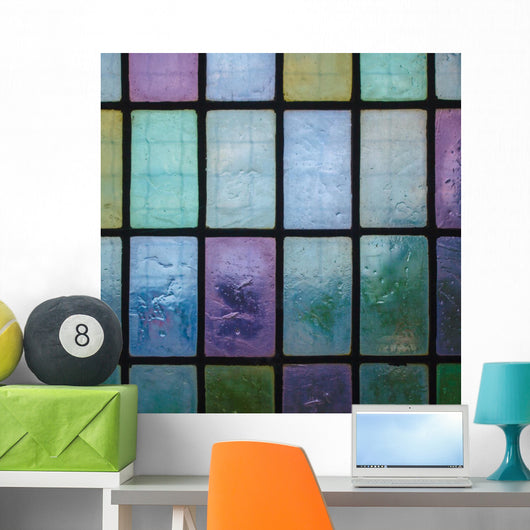 Colored Stained Glass Window Wall Decal