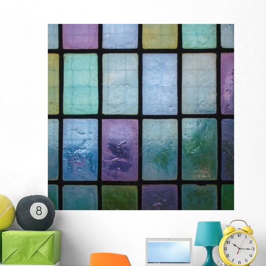 Colored Stained Glass Window Wall Decal