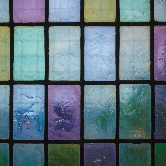 Colored Stained Glass Window Wall Decal