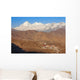 Muktinath Sacred Place Buddhists. Dhaulagiri peak (8167 m). Wall Mural