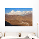 Muktinath Sacred Place Buddhists. Dhaulagiri peak (8167 m). Wall Mural