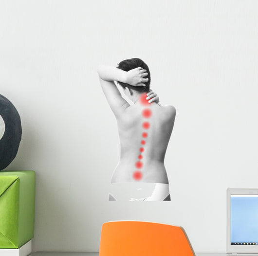 Pain in back of women 