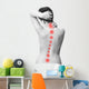 Pain in back of women 