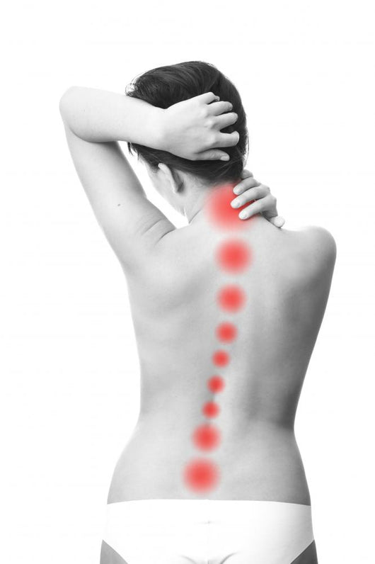 Pain in back of women 