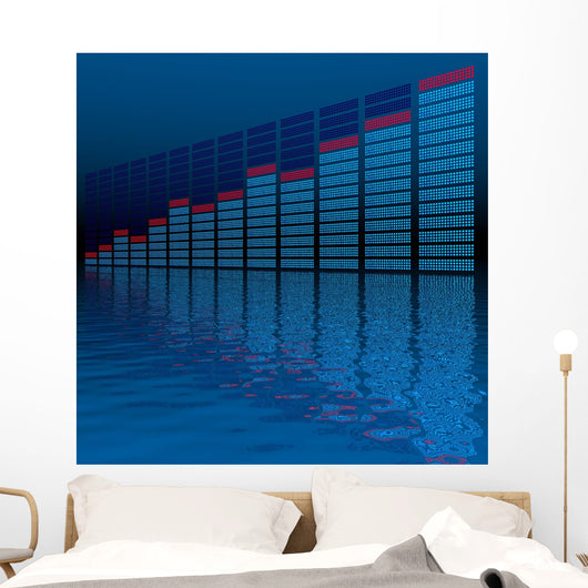graphics equalizer (high resolution 3D image) Wall Mural