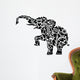Elephant Floral Ornament Decoration Wall Decal