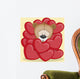 Bear in hearts Wall Decal