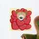 Bear in hearts Wall Decal