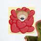Bear in hearts Wall Decal