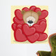 Bear in hearts Wall Decal