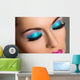 Beautiful girl with colorful makeup 