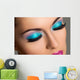 Beautiful girl with colorful makeup 