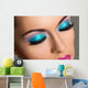 Beautiful girl with colorful makeup 