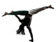 Black Man Dancer Dancing Capoeira Silhouette 