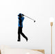 man golfer golfing golf swing  silhouette Wall Decal