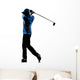 man golfer golfing golf swing  silhouette Wall Decal