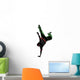 hip hop acrobatic break dancer breakdancing young man handstand Wall Decal