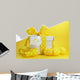 Yellow theme gift box with yellow polka dot ribbon 