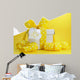 Yellow theme gift box with yellow polka dot ribbon 