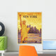 Travel to New York Poster, Vintage 