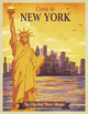 Travel to New York Poster, Vintage 