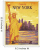 Travel to New York Poster, Vintage 