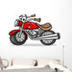 bike or chopper cartoon illustration 
