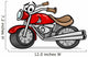 bike or chopper cartoon illustration 