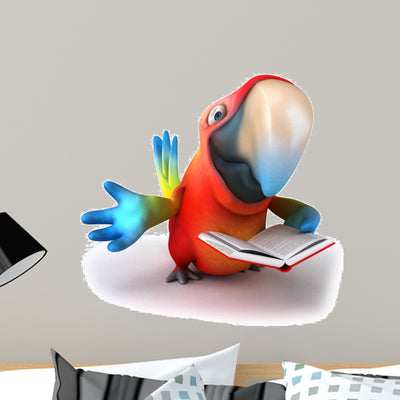 Parrot shown on a wall