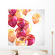 holiday background with multicolored balloons and sparkles 
