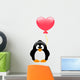 Penguin with balloon Wall Decal