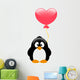 Penguin with balloon Wall Decal