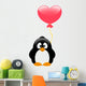 Penguin with balloon Wall Decal