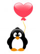 Penguin with balloon Wall Decal