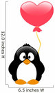Penguin with balloon Wall Decal