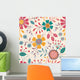Seamless Floral Pattern Wall Decal Design 4