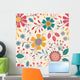 Seamless Floral Pattern Wall Decal Design 4