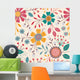 Seamless Floral Pattern Wall Decal Design 4