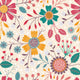 Seamless Floral Pattern Wall Decal Design 4