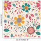 Seamless Floral Pattern Wall Decal Design 4
