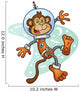 Monkey Astronaut Character in a Space Suit 