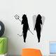 Angel and the She Devil Wall Decal